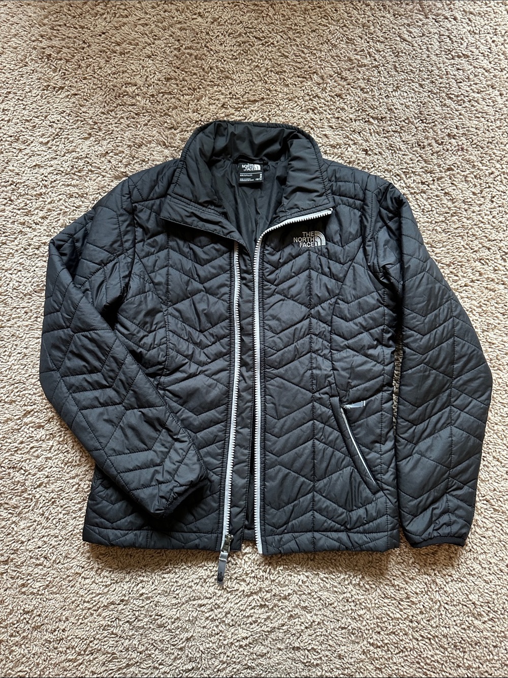 The North Face Girl Black Quilted Puffer Jacket